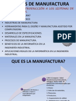 Unidad I: Introducción A Los Sistemas de Manufactura