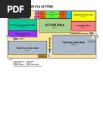 Shop Lay-Out in Tile Setting: Lecture Area