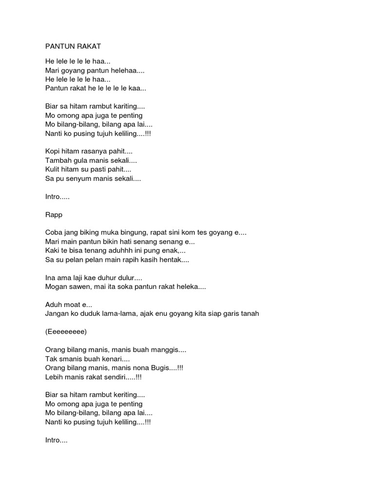 Pantun Rakat