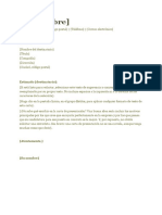 Carta de Presentacion de La Directora