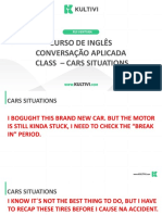 Curso de Inglês Conversação Aplicada Class - Cars Situations