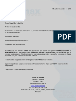 02_SONÓMETRO_PRECISIÓN, PDF, Metrología