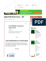 Autocad Exercises - 2D: Coreldraw Technical Suite 2019