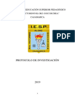 8 de Abril de 2019 PROTOCOLO DE INVESTIGACIÓN