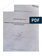 Objetivos del laboratorio neumático - Mando directo e indirecto, regulación de velocidad