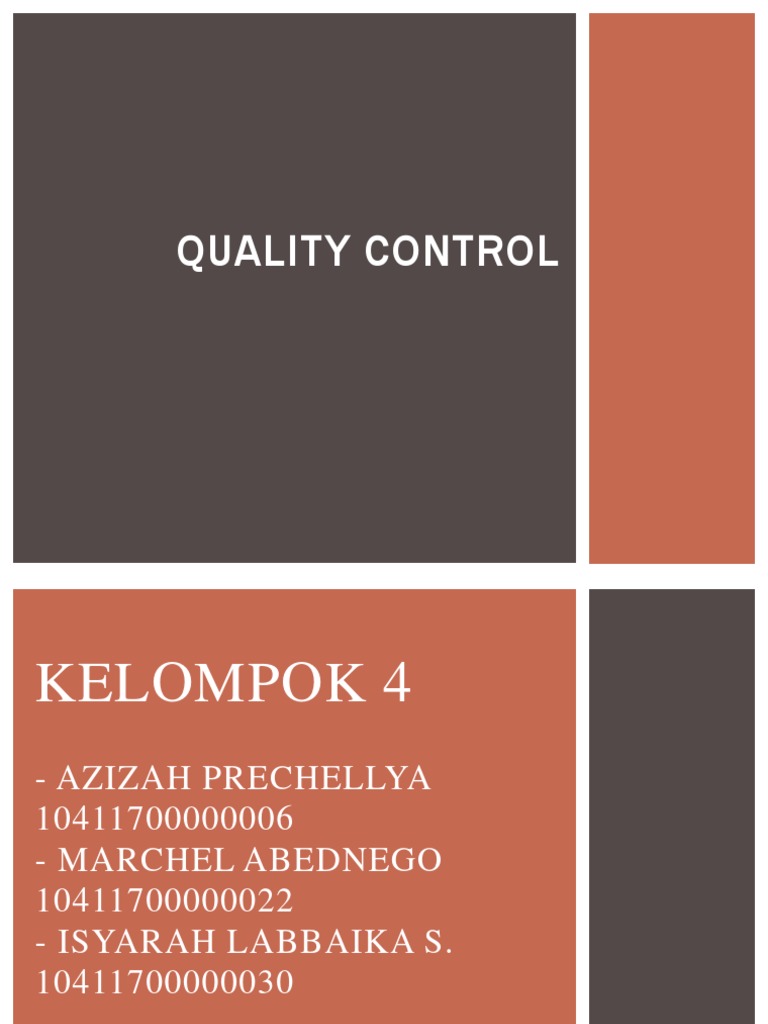 Quality Control | PDF