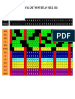Jadwal Karyawan April