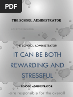 The School Administrator: Azenette P. Sumiguin