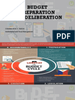 Budget Preparation and Deliberation: Charma Rose S. Tadeja Institutional and Fiscal Management