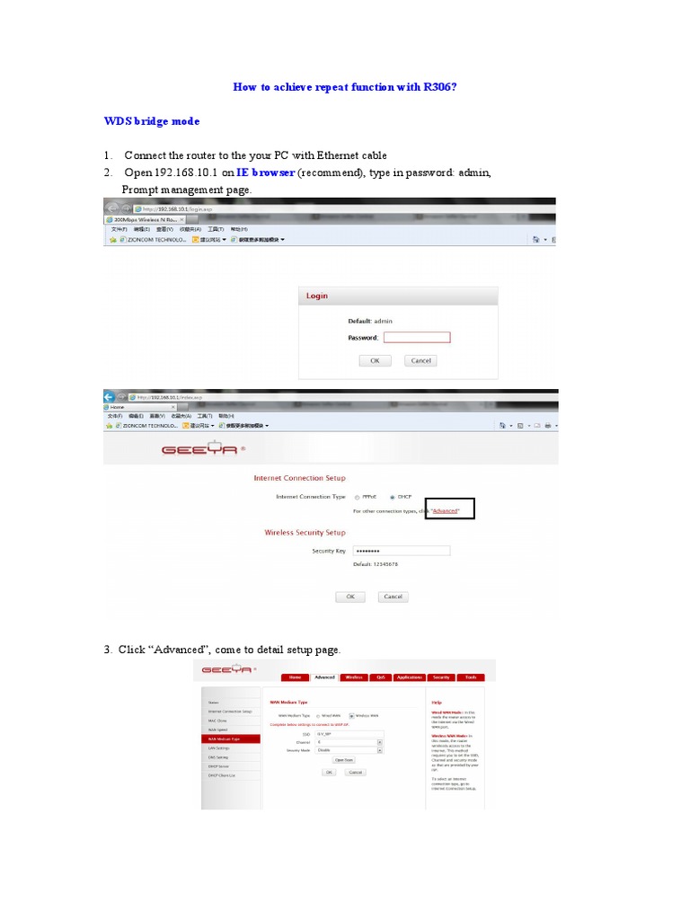 R306 WDS and WISP Setup Guide | PDF