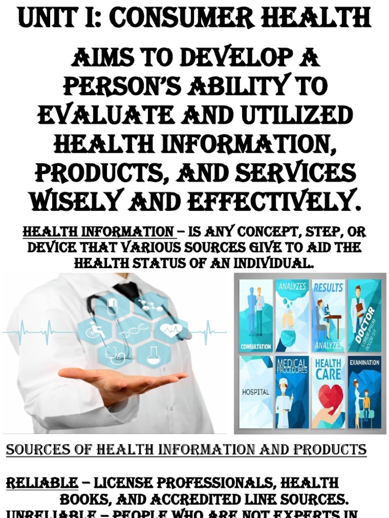Understanding Consumer Health Basics | PDF | Self-Improvement | Wellness