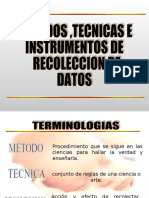 Tecnicas de Recoleccion de Datos