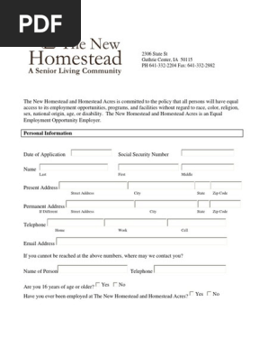 NEW Employee Application