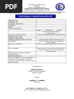 Program Completion Report: Mabalacat National High School