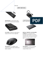Input and Output Devices for Computers