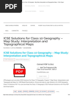 ICSE Solutions For Class 10 Geography - Map Study - Interpretation and Topographical Maps - A Plus Topper