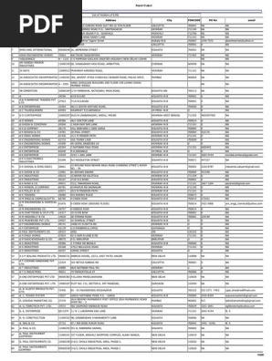 Vendor List Pdf Kolkata Business