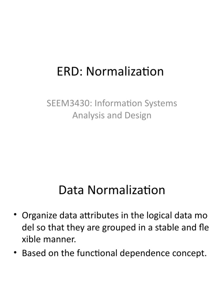 Data Normalization Guide | PDF | Information Technology | Data