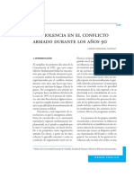 La Violencia en El Conflicto Armado Durante Los Anos 90. Camilo Echandia