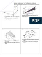 Latihan Format SPM Garis Dan Satah Dalam 3d