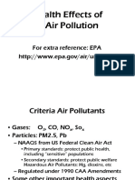 Health Effects of Air Pollution: For Extra Reference: EPA