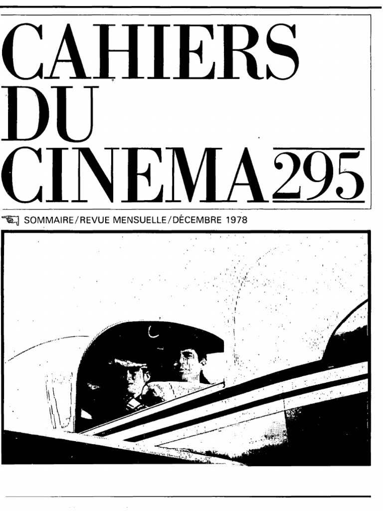 Cahier Du Cinéma élève Page De Garde 295 Cahiers Du Cinema | PDF | Cinématographie | Alfred Hitchcock
