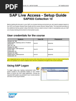 SAP Live Access - Setup Guide: SAPX03 Collection 10