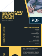Step by Step Guide on Essay Format in APA for Beginners