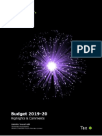 Budget 2019 20 Highlights&Comments Deloittepk Noexp