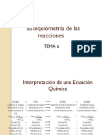 Estequiometria de Las Reacciones