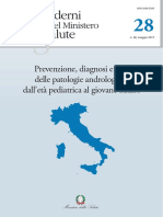 Prevenzione, Diagnosi e Curadelle Patologie Andrologiche Dall’Età Pediatrica Al Giovane Adulto