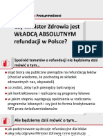FDPP Czy MZ Jest Władcą Absolutnym Refundacji Leków W Polsce 190912v1.1