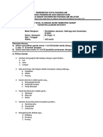 Soal Ulangan KLS Iii 2018-2019 Semester Ii