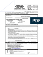 GS Form No. 32 - Compliance With The Establishment of Gaming Site Notification Form