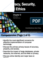 Privacy, Security, and Ethics: Computing Essentials 2014