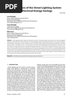 Reconstruction of The Street Lighting System As A Tool For Electrical Energy Savings