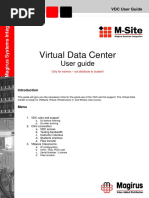 Virtual Data Center: User Guide