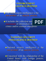 Law Enforcement Intelligence Defined