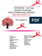 Dekontaminasi Alat Disinfeksi Ruangan Pasca Pemakaian Operasi