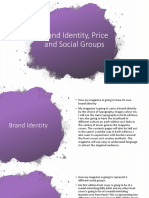 Brand Identity, Price and Social Groups