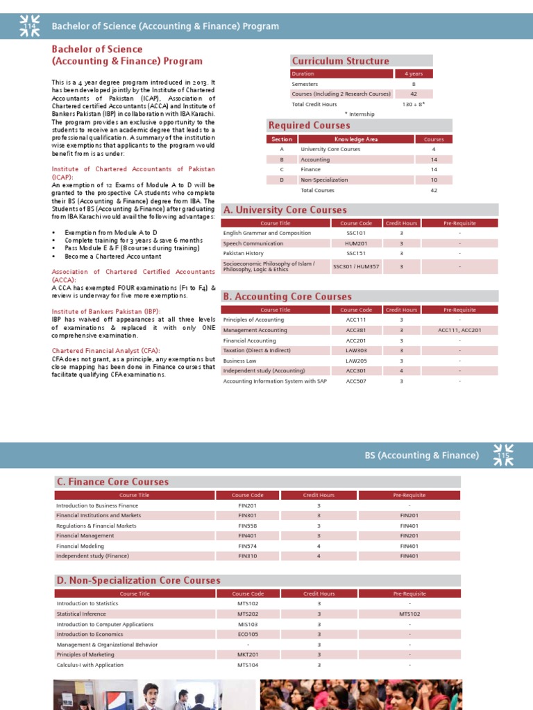 Accounting & Finance Degree Path | PDF | Accounting | Economies