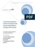 Review Artikel: A Phenomenological Study of Families With Drug-Using Children Living in The Society