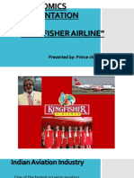 Economics Presentation ON "Kingfisher Airline": Presented By: Prince Chandila