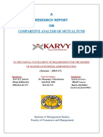 A Research Report ON Comparitive Analysis of Mutual Fund: (Session - 2015-17)