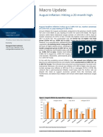 Macro Update: August Inflation: Hitting A 20-Month High