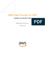 AWS Data Provider For SAP: Installation and Operations Guide