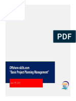 Offshore Skills - Basic Project Planning Management 10 June'13
