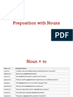 Preposition With Nouns