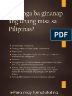 Saan Nga Ba Ginanap Ang Unang Misa Sa Pilipinas?