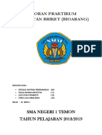 Laporan Hasil Percobaan Pembuatan Briket